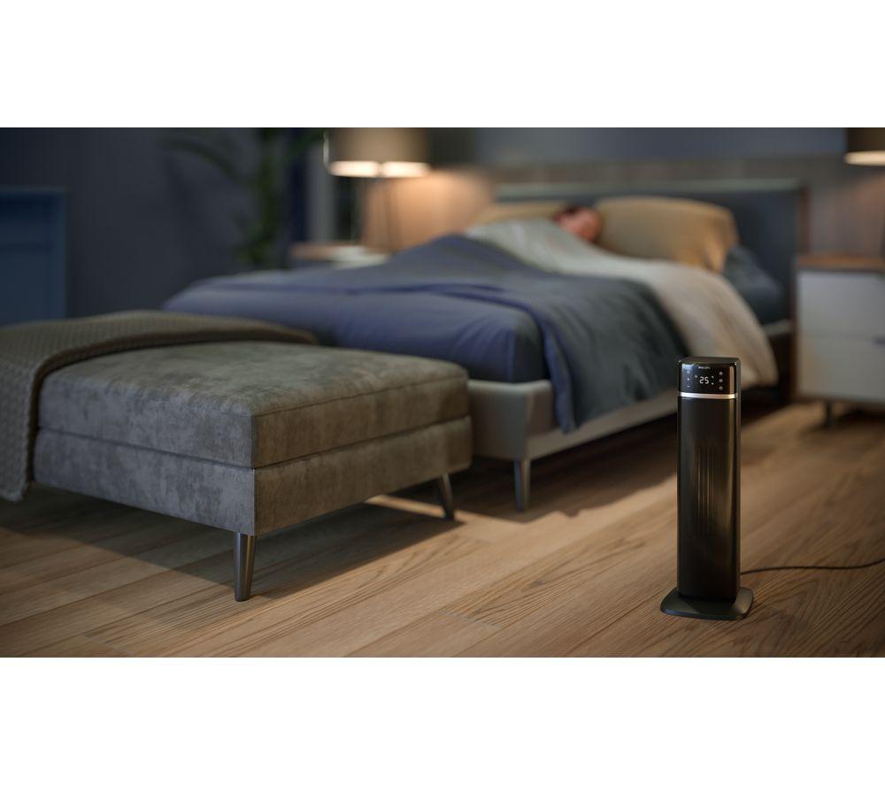 PHILIPS CX5120/11 Portable Smart Ceramic Tower Fan Heater - Dark Grey
