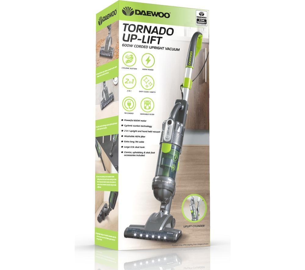 Aspiradora sin bolsa vertical DAEWOO Tornado FLR00131GE - Verde y gris