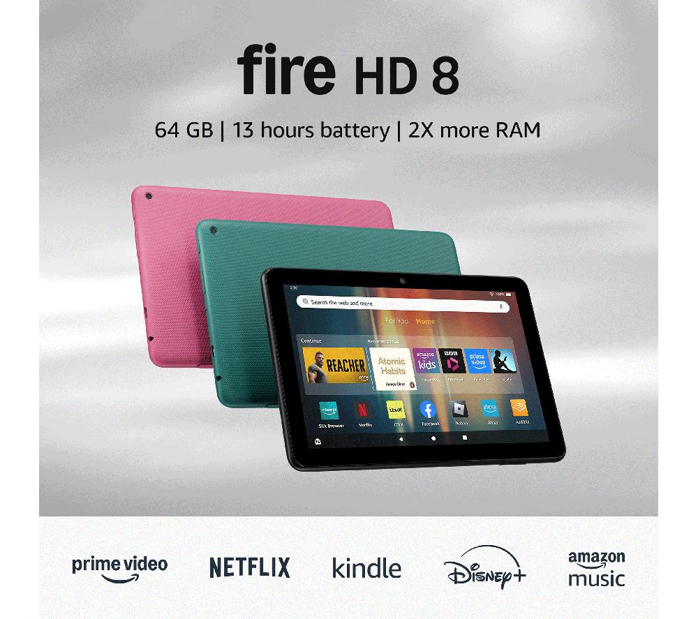 AMAZON Fire HD 8 Tablet (2024) - 64 GB, Black