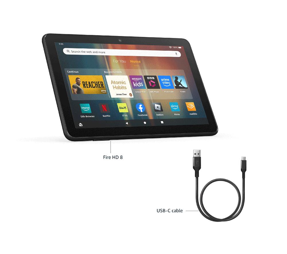 AMAZON Fire HD 8 Tablet (2024) - 64 GB, Black