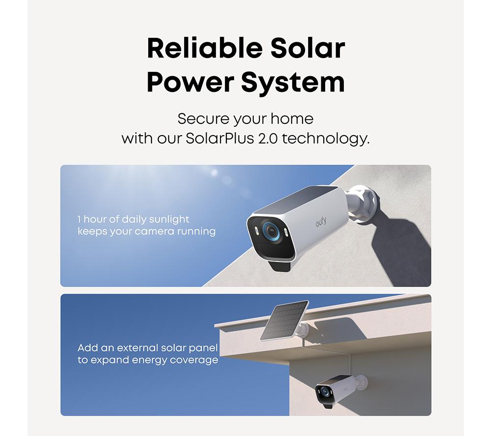 EUFY eufyCam S3 Pro 4K Ultra HD WiFi Security Camera Kit - 2 Cameras
