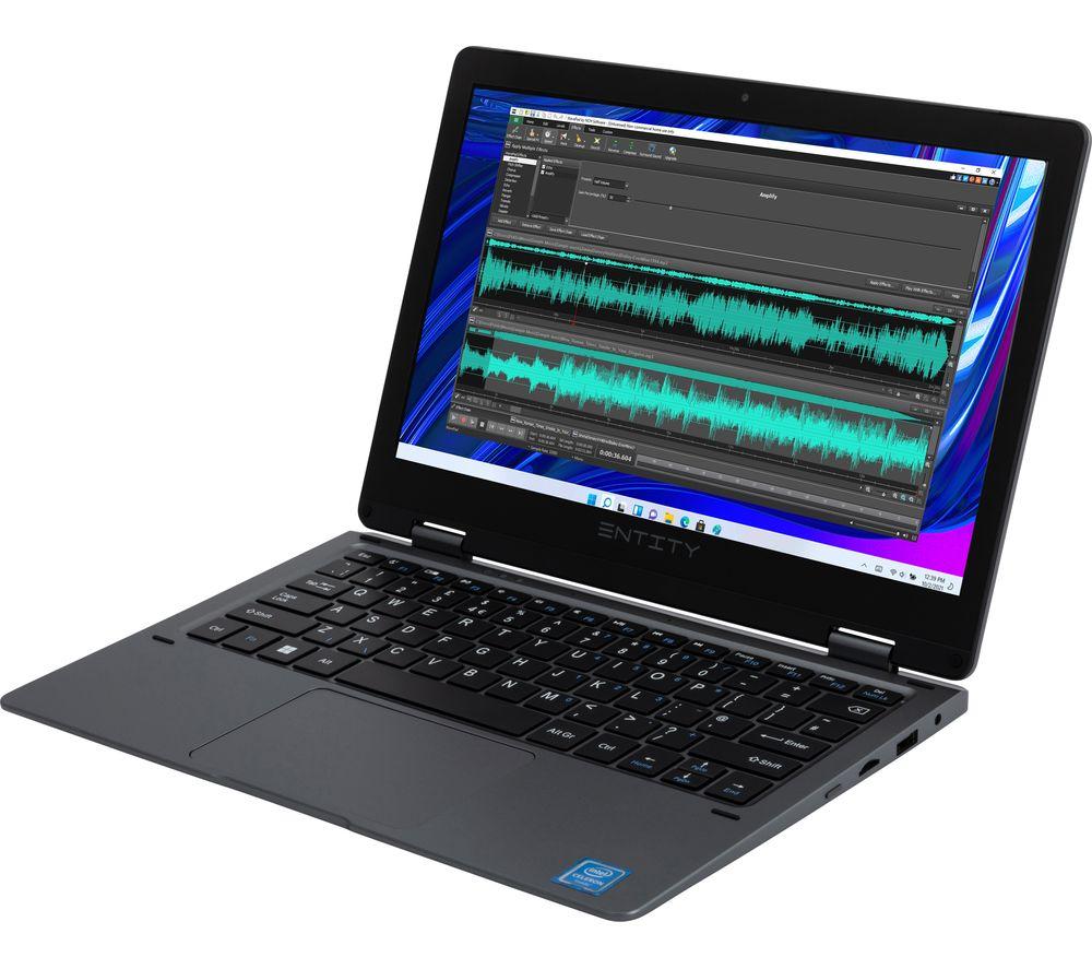 ENTITY Book 11.6" 2-in-1 Targa Laptop - Intel® Celeron®, 128 GB eMMC, Grey