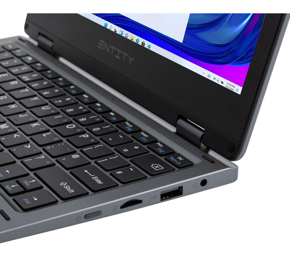 ENTITY Book 11.6" 2-in-1 Targa Laptop - Intel® Celeron®, 128 GB eMMC, Grey