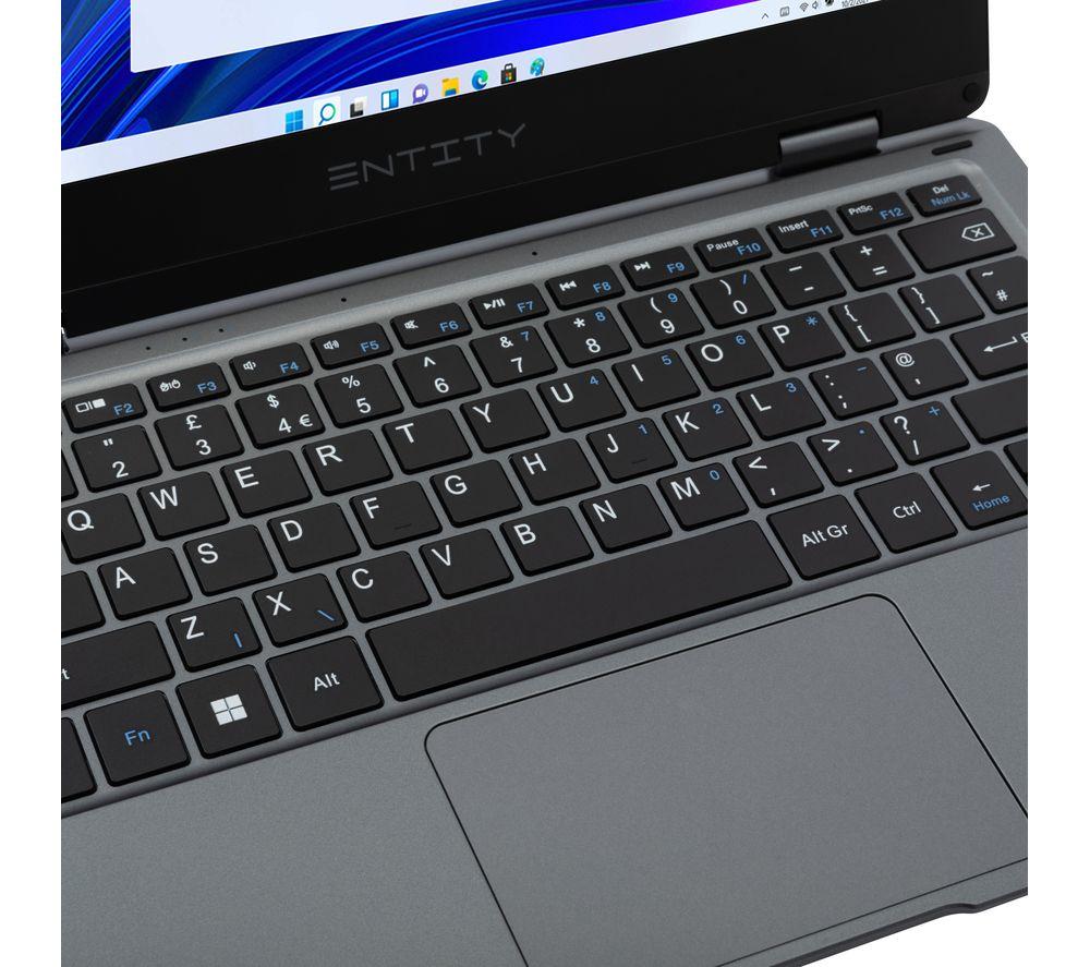 ENTITY Book 11.6" 2-in-1 Targa Laptop - Intel® Celeron®, 128 GB eMMC, Grey