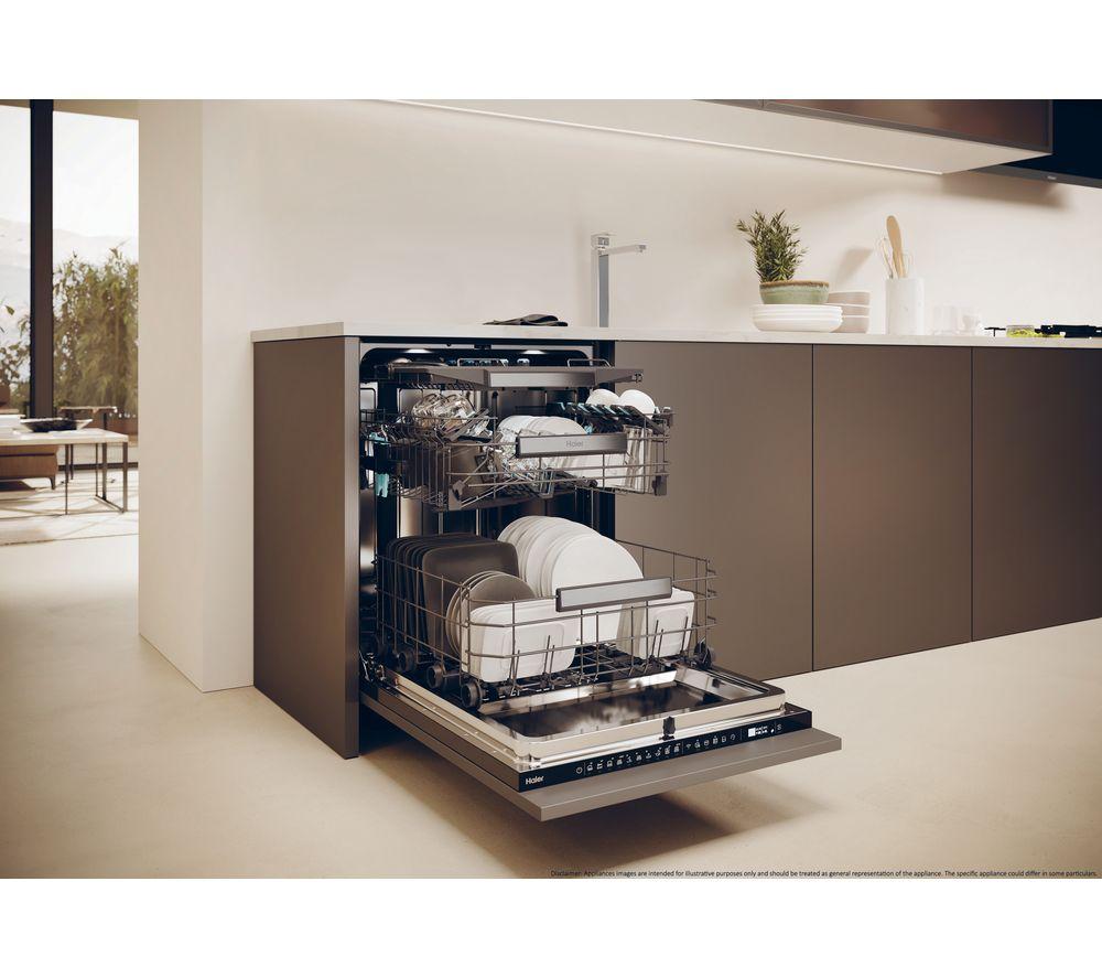 HAIER XS 4A4M4PB-80 Full-size Fully Integrated WiFi-enabled Dishwasher