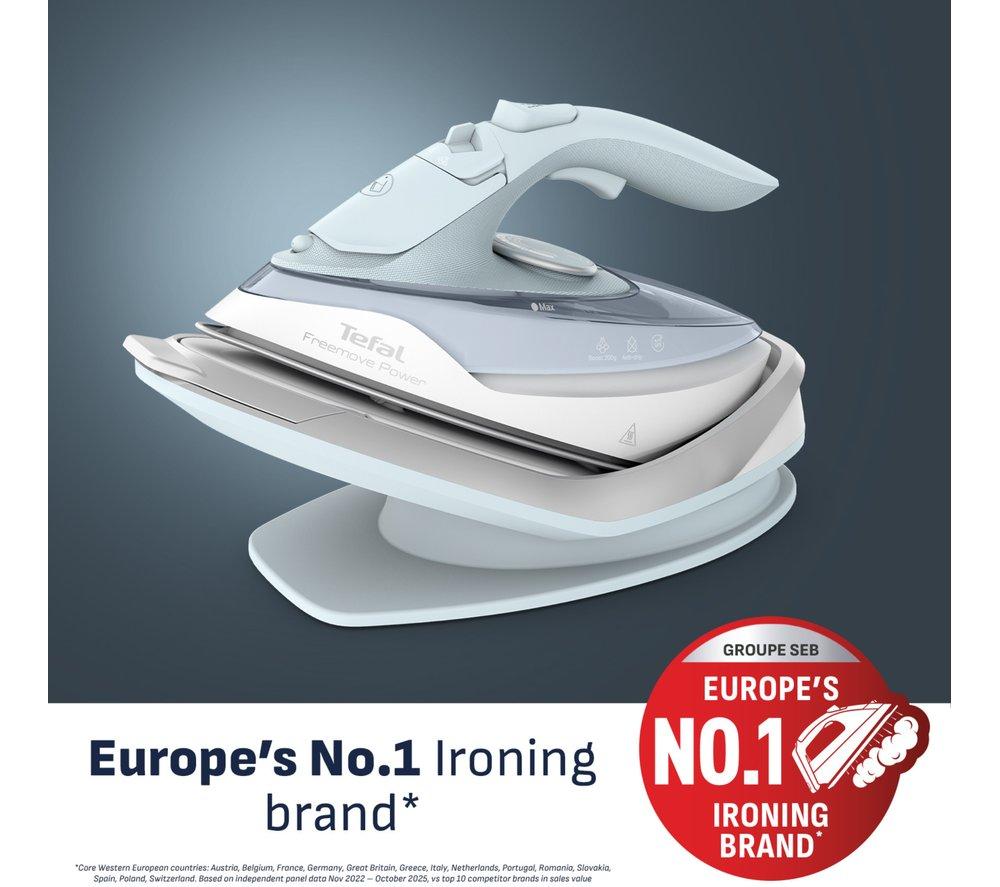 TEFAL Freemove Power FV6642G0 Cordless Steam Iron - Light Blue