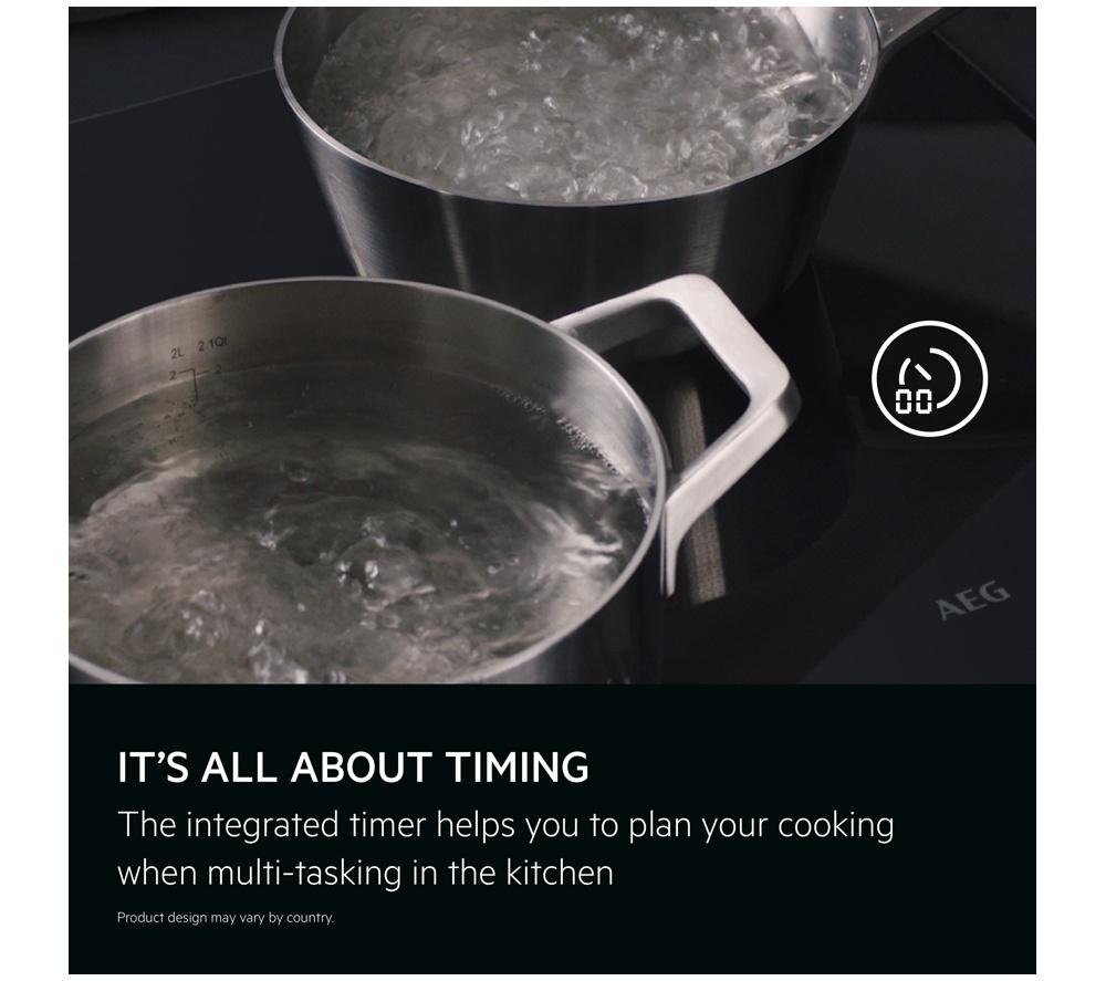 AEG 6000 SteamBake CIB6743ACB 60 cm Electric Induction Cooker - Black
