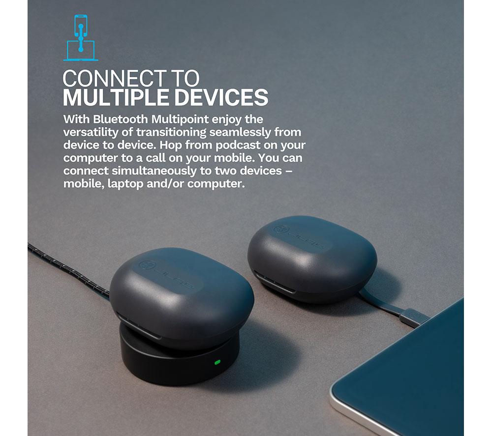 JLAB Jbuds Air Sport ANC 4 Wireless Bluetooth Noise-Cancelling Sports Earbuds - Black