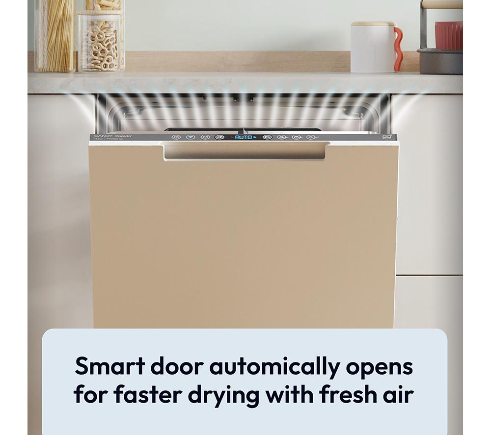 CANDY CI 4C7L0W-80 Full-size Fully Integrated Dishwasher