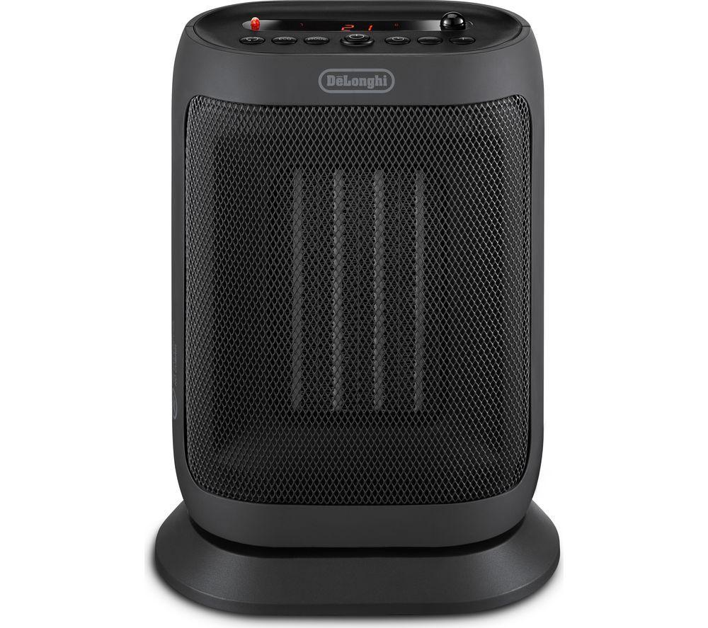 DELONGHI Capsule You & Me Portable Ceramic Fan Heater - Black