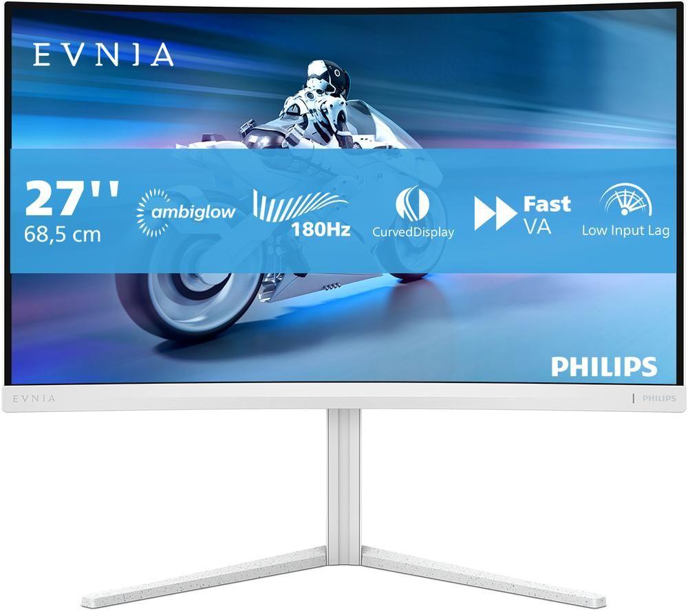 PHILIPS Evnia 27M2C5201L/00 Full HD 27" Curved VA LCD Gaming Monitor - White