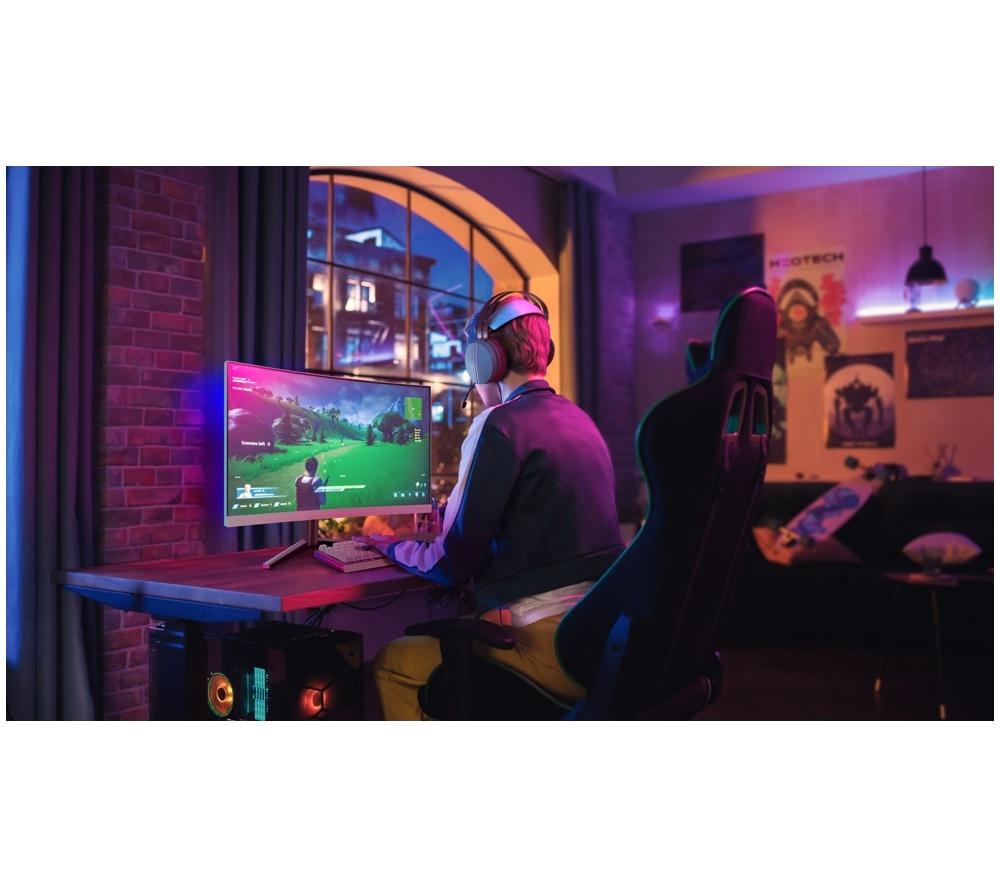PHILIPS Evnia 27M2C5501/00 Quad HD 27" Curved VA LCD Gaming Monitor - Weiß