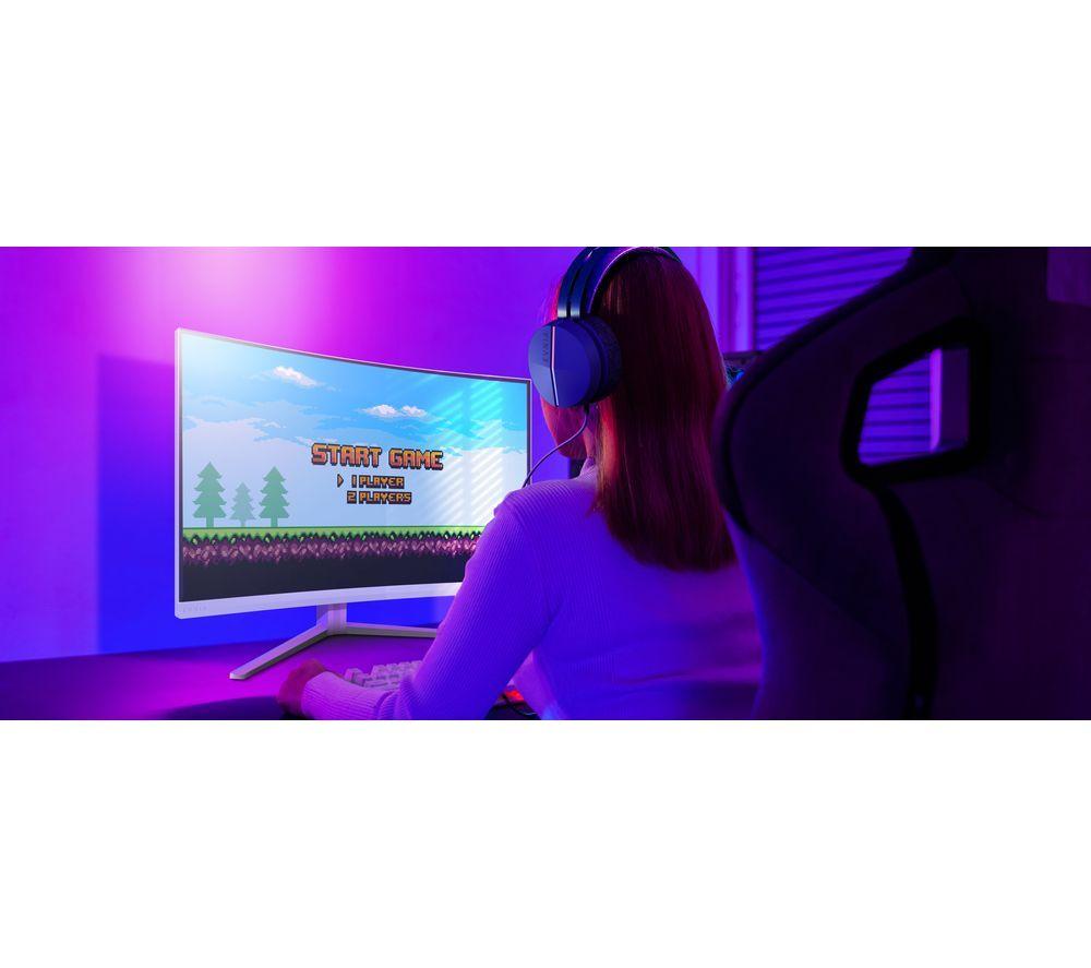 PHILIPS Evnia 32M2C5501/00 Quad HD 31,5" Curved VA LCD Gaming Monitor – Weiß