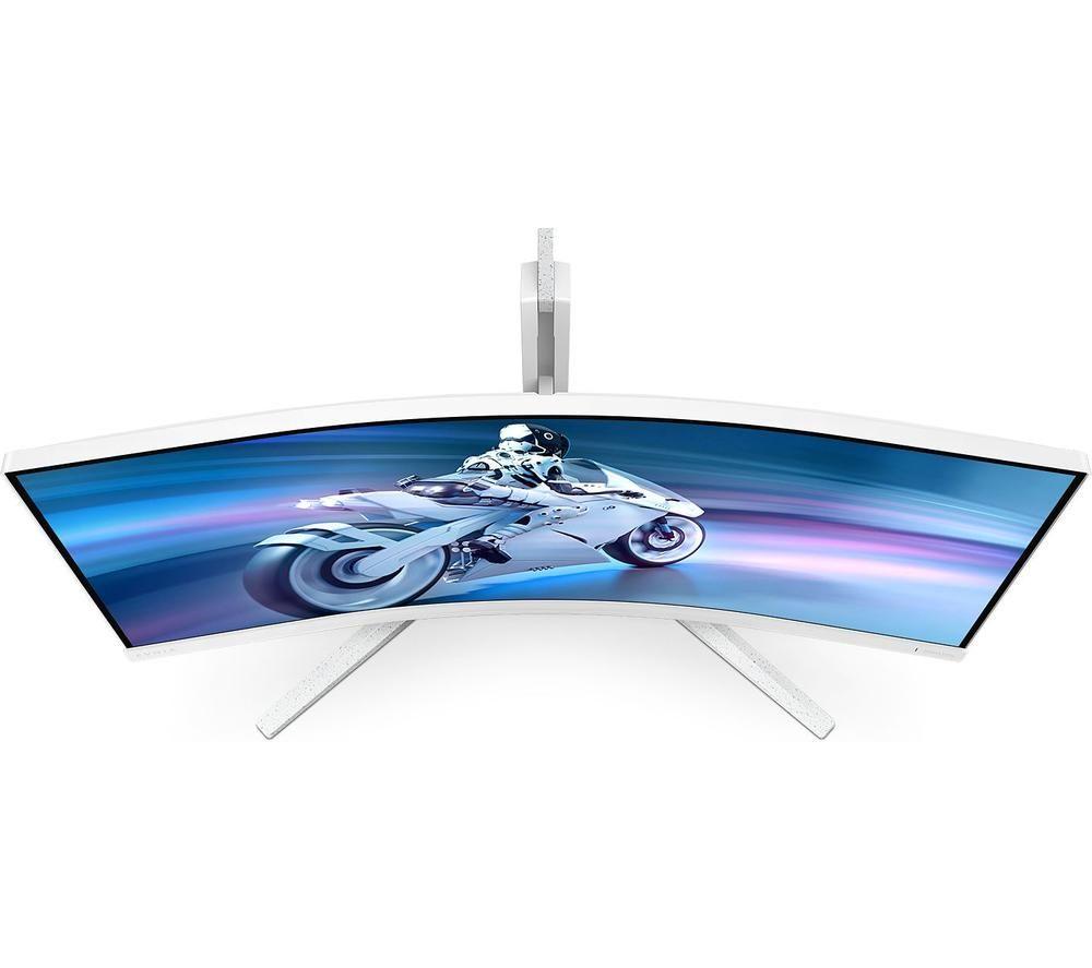 PHILIPS Evnia 34M2C5501/00 Wide Quad HD 34" Curved VA LCD Gaming Monitor – Grau & Weiß