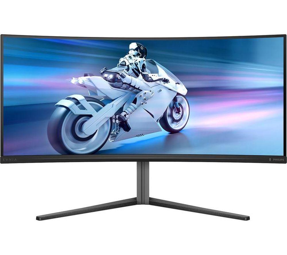 PHILIPS Evnia 34M2C6500/00 Wide Quad HD 34" Curved QD-OLED Gaming-Monitor - Dark Slate