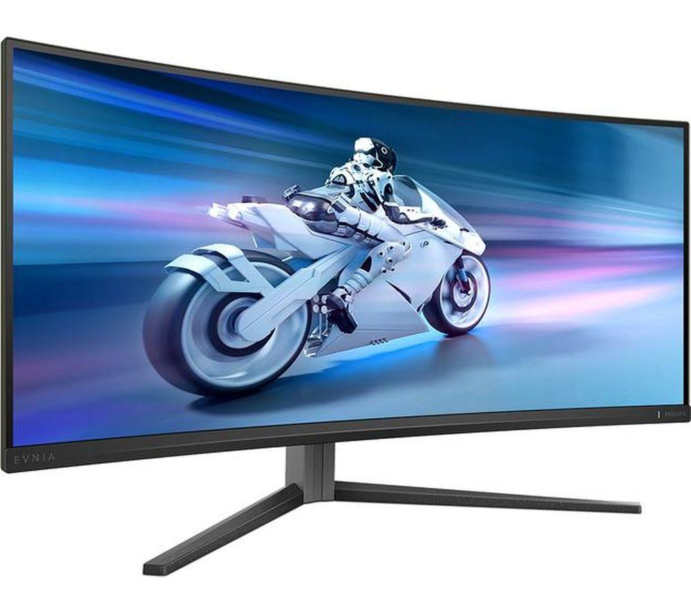 PHILIPS Evnia 34M2C6500/00 Wide Quad HD 34" Curved QD-OLED Gaming-Monitor - Dark Slate