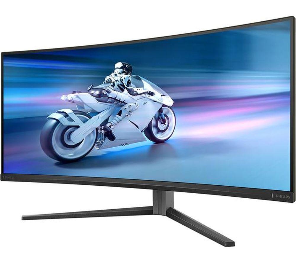 PHILIPS Evnia 34M2C6500/00 Wide Quad HD 34" Curved QD-OLED Gaming-Monitor - Dark Slate