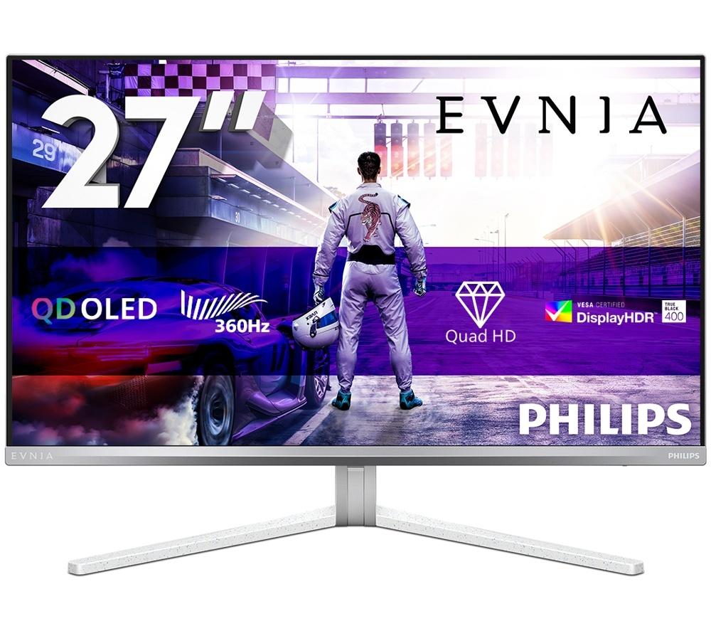PHILIPS Evnia 27M2N8500/00 Quad HD 27" QD-OLED Gaming Monitor - White