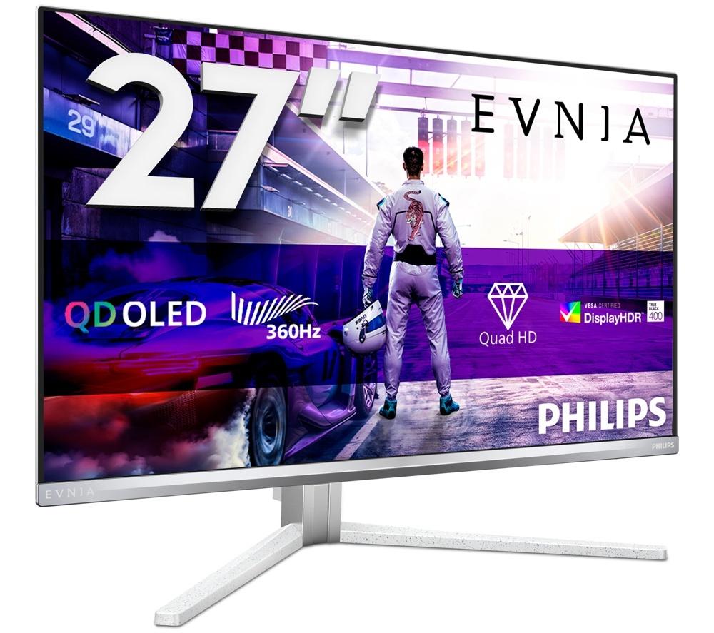 PHILIPS Evnia 27M2N8500/00 Quad HD 27" QD-OLED Gaming Monitor - Weiß