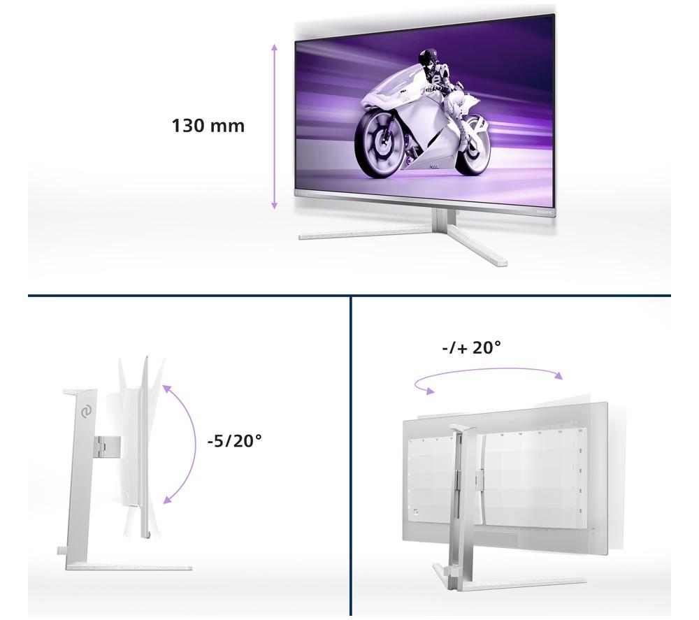 PHILIPS Evnia 27M2N8500/00 Quad HD 27" QD-OLED Gaming Monitor - Weiß