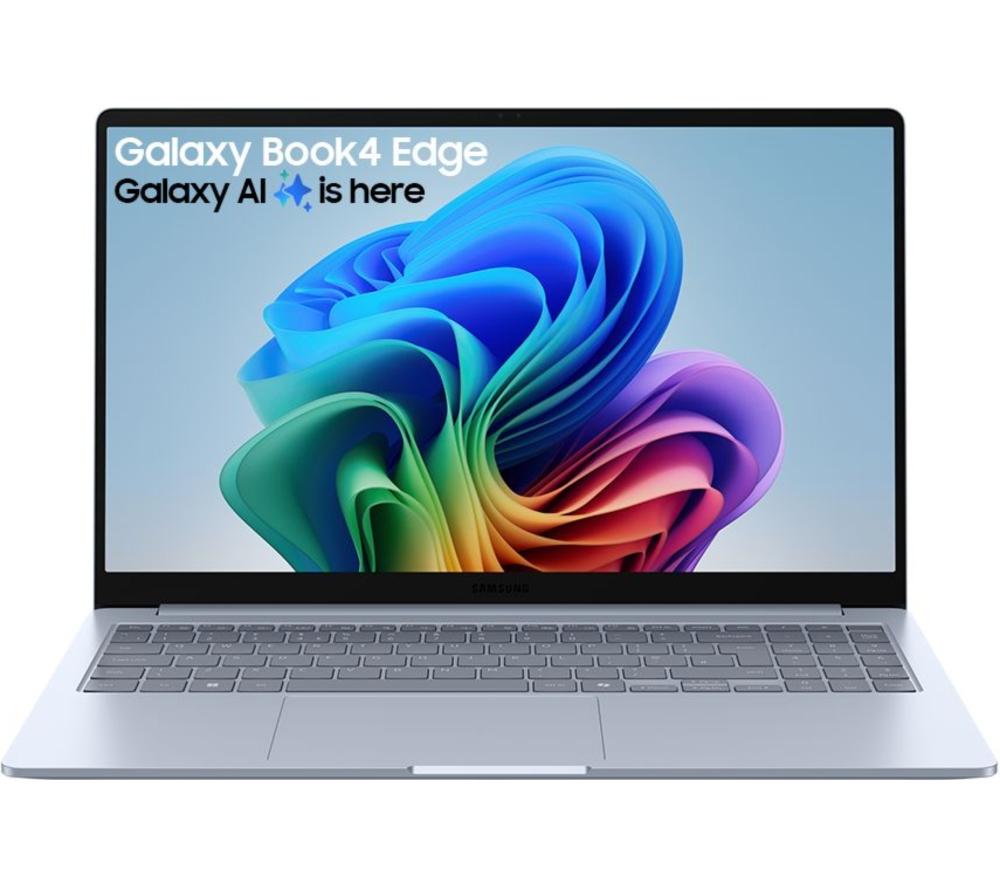 SAMSUNG Galaxy Book4 Edge 15.6" Laptop, Copilot+ PC - Snapdragon X Plus, 512 GB SSD, Sapphire Blue