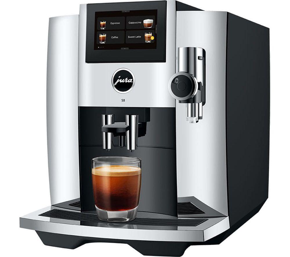 JURA S8 Smart Bean to Cup Coffee Machine - Chrome