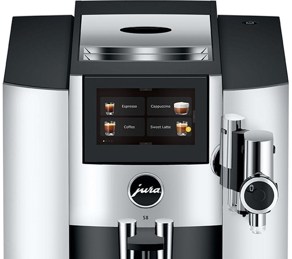 JURA S8 Smart Bean to Cup Coffee Machine - Chrome