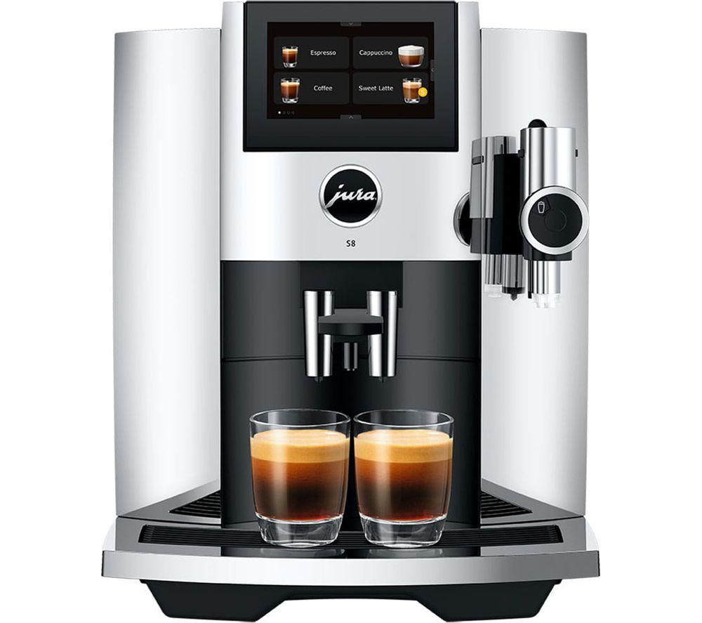 JURA S8 Smart Bean to Cup Coffee Machine - Chrome
