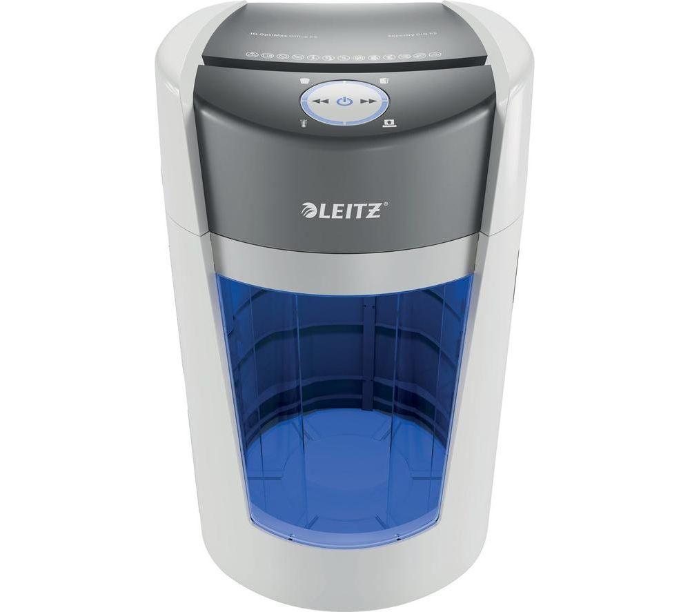 LEITZ IQ OptiMax Office P5 Micro Cut Paper Shredder