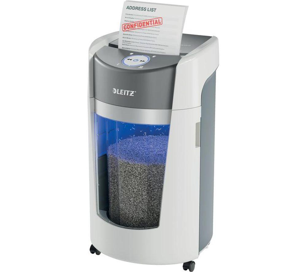 LEITZ IQ OptiMax Office P5 Micro Cut Paper Shredder