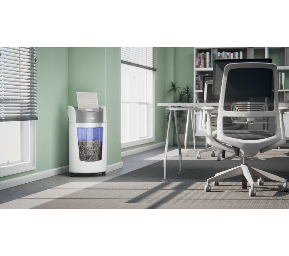 LEITZ IQ OptiMax Office P5 Micro Cut Paper Shredder