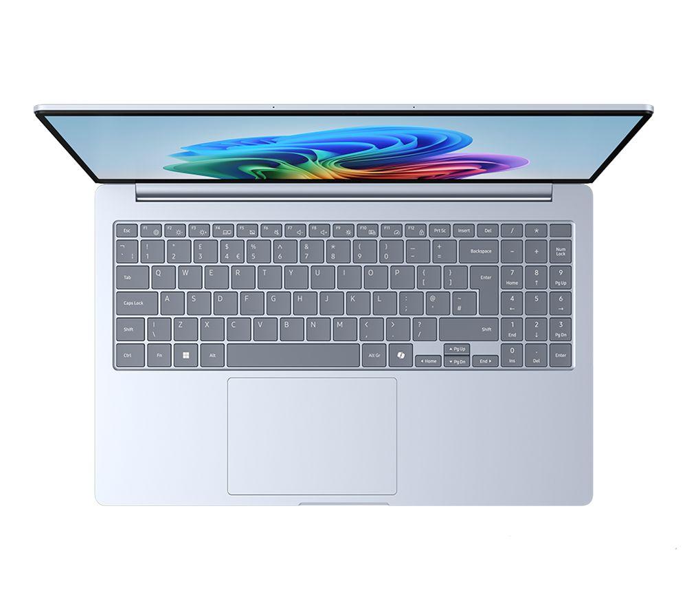 SAMSUNG Galaxy Book4 Edge 15.6" Laptop, Copilot+ PC - Snapdragon X Plus, 256 GB SSD, Sapphire Blue
