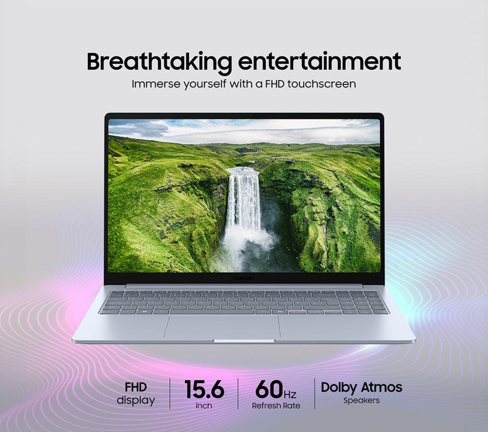 SAMSUNG Galaxy Book4 Edge 15.6" Laptop, Copilot+ PC - Snapdragon X Plus, 256 GB SSD, Sapphire Blue