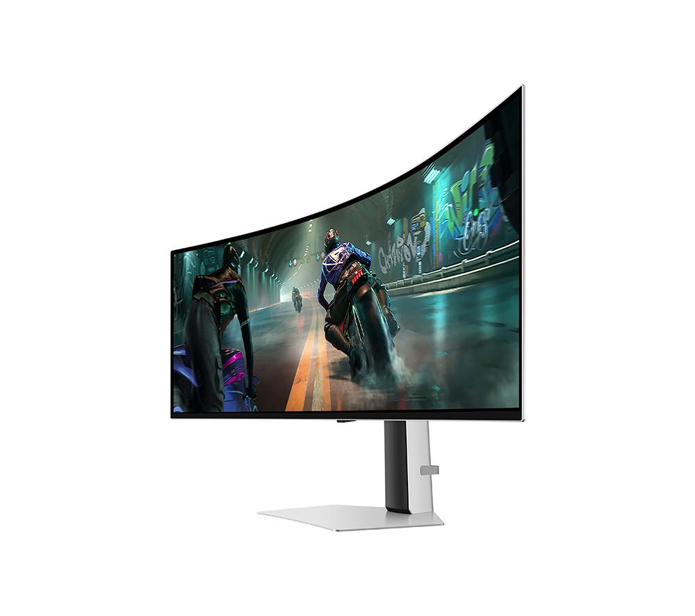 SAMSUNG Odyssey G9 LS49DG912SUXXU Dual Quad HD 49" Curved OLED Gaming Monitor – Silber
