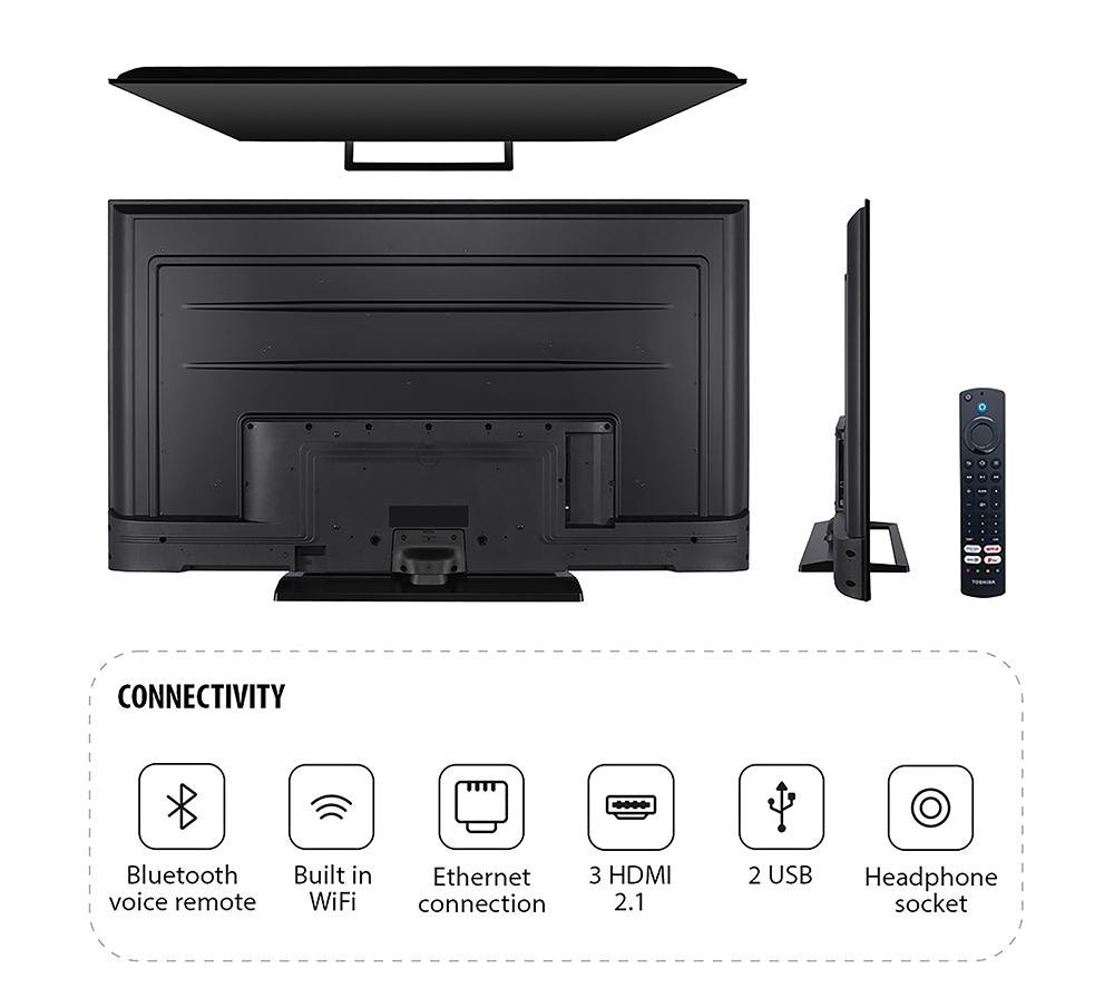 TOSHIBA Fire TV 65UF3F53DB 65" Smart 4K Ultra HD HDR LED TV with Amazon Alexa