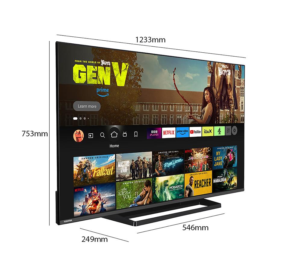 TOSHIBA Fire TV 55UF3F53DB 55" Smart 4K Ultra HD HDR LED TV with Amazon Alexa
