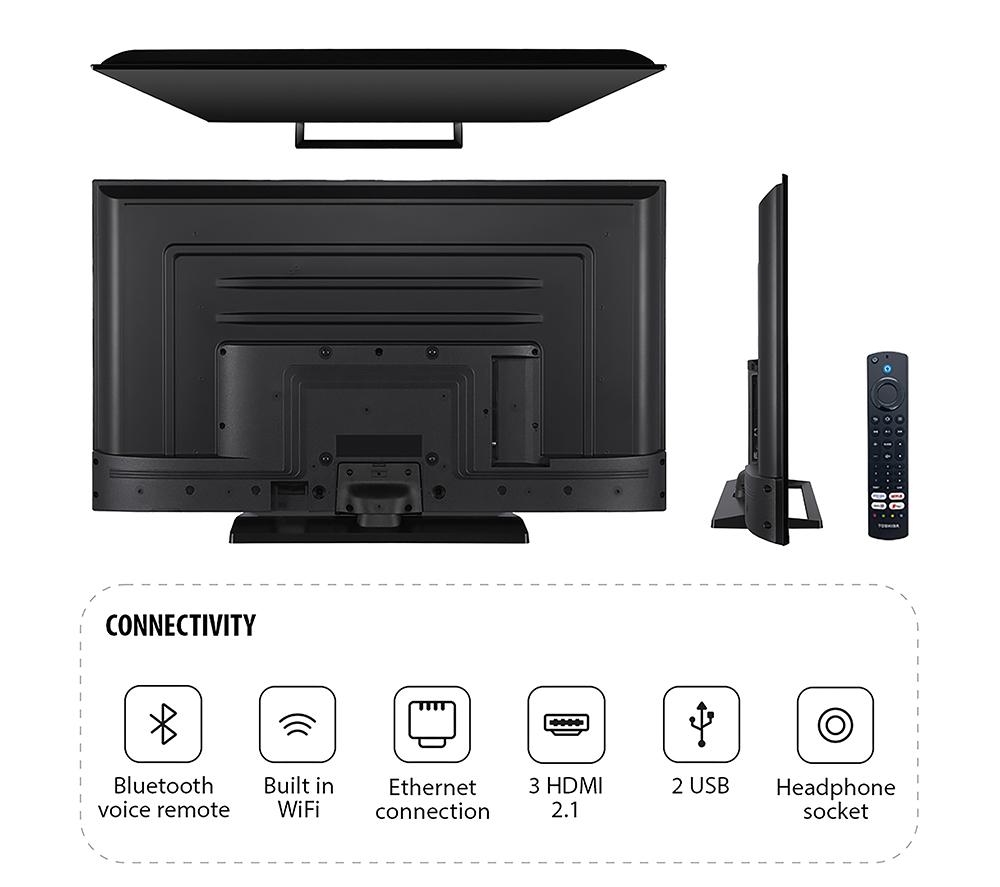 TOSHIBA Fire TV 55UF3F53DB 55" Smart 4K Ultra HD HDR LED TV with Amazon Alexa