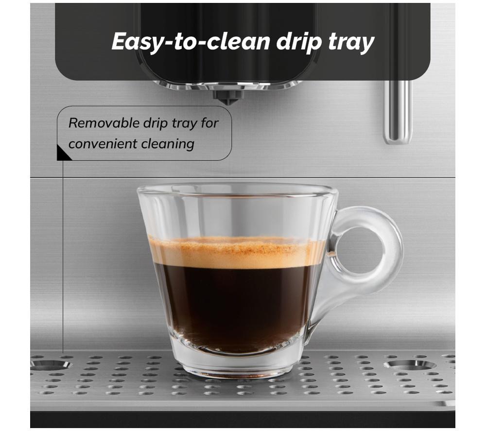 SMEG BCC12BLMUK Bean to Cup Coffee Machine - Matte Black
