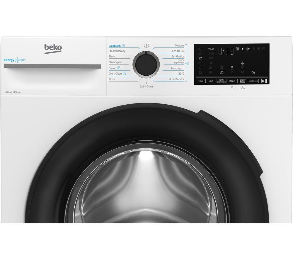 Lavadora BEKO Pro EnergySpin BM3WT1241IW 12 kg 1400 rpm - Blanca