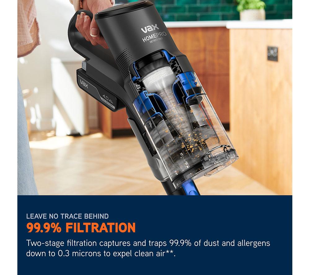 VAX HomePro Detect Pet CLSV-HPTP Cordless Vacuum Cleaner - Graphite & Blue