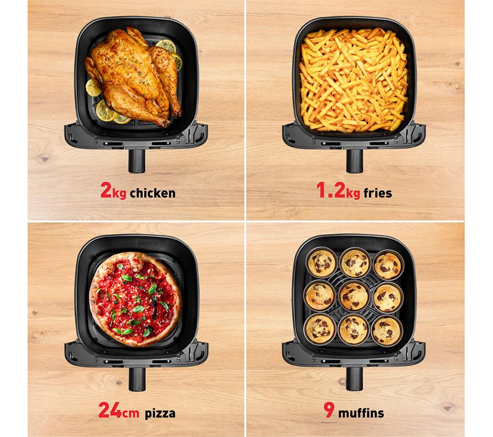 TEFAL Easy Fry Mega EY855D40 7.5L Air Fryer - Black & Silver