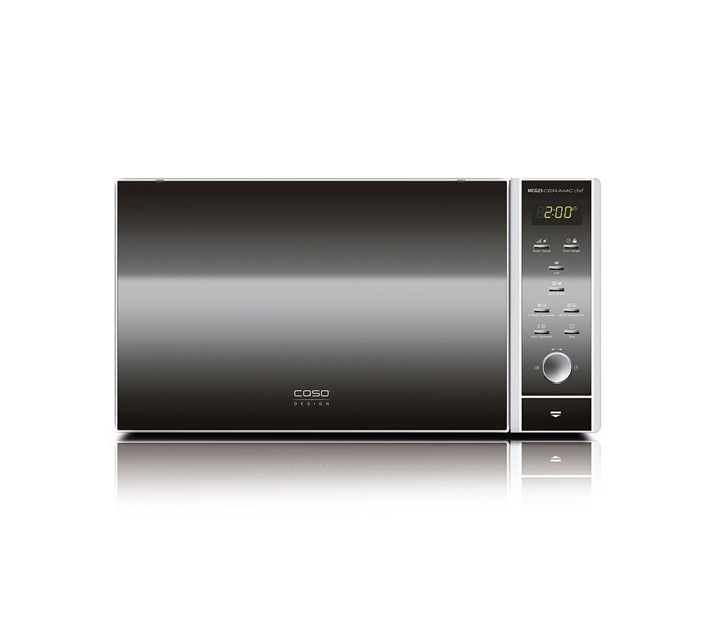 CASO Ceramic Chef MCG 25 Combination Microwave - Black & Silver