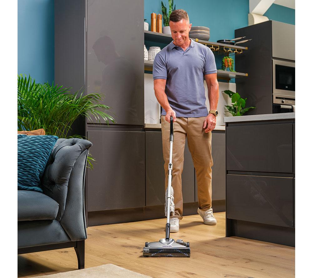 Escoba de pie GTECH SW02 para alfombras y suelos duros - Gris