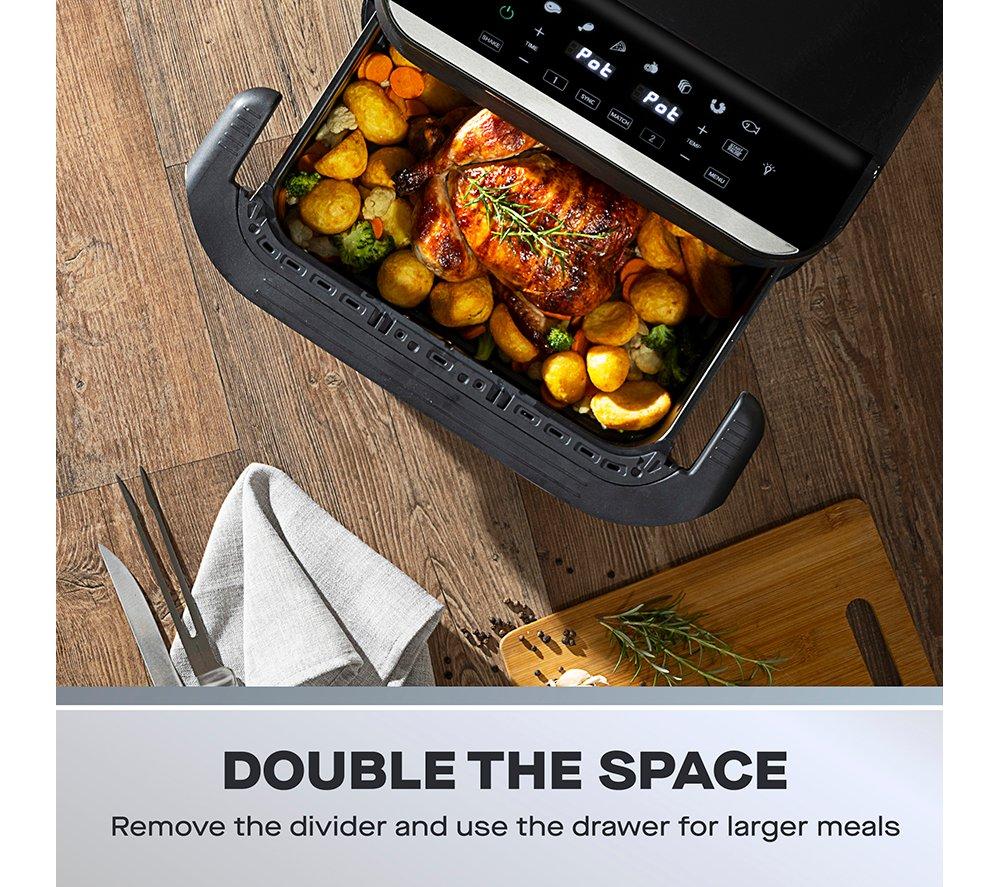DAEWOO SDA2757GE Mega Drawer Air Fryer - Black