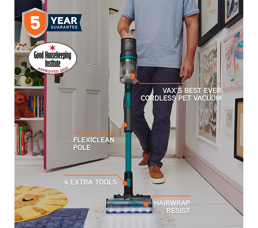 VAX HomePro Pet-Design CLSV-HPPC Cordless Vacuum Cleaner – Graphite & Teal