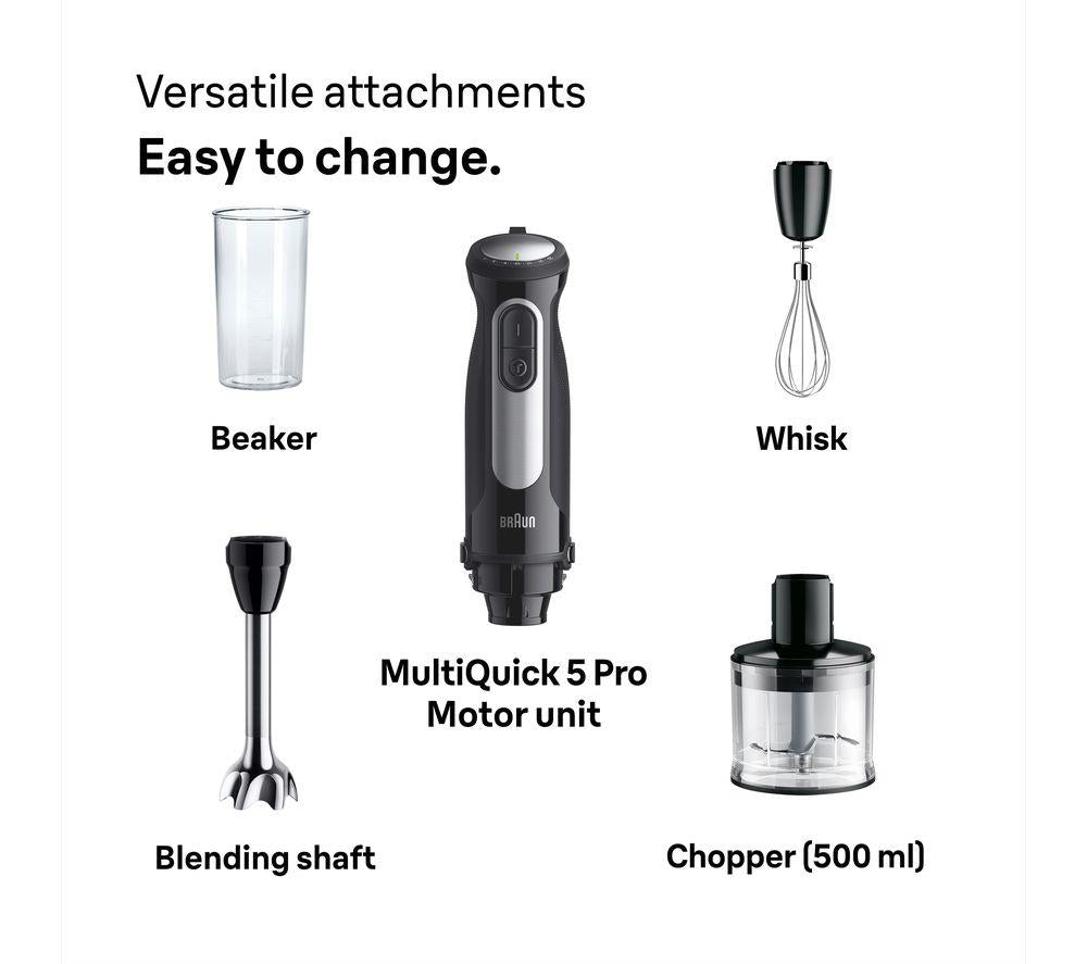 Minipimer BRAUN MultiQuick 5 Pro MQ55236M - Negro