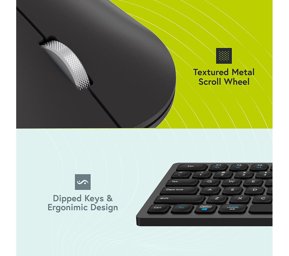 STYLETECH MK650 Wireless Keyboard & Mouse Set - Black