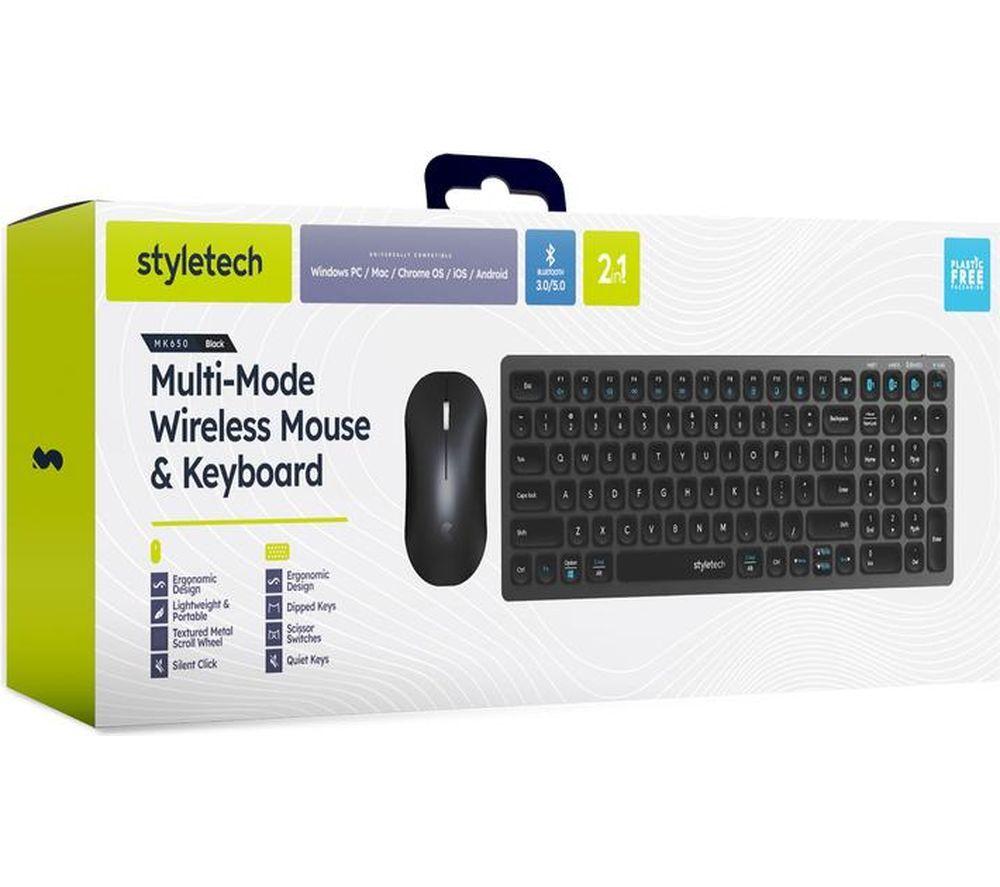 STYLETECH MK650 Wireless Keyboard & Mouse Set - Black