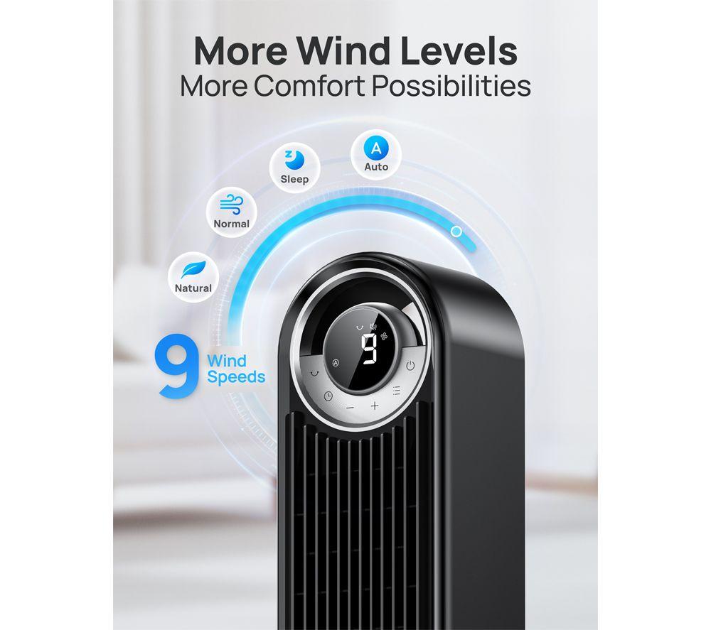 DREO Cruiser Pro T2 Smart Tower Fan - Black