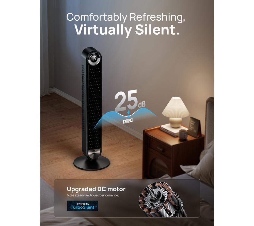 DREO Cruiser Pro T2 Smart Tower Fan - Black